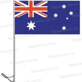 Australian Auto Flag (hemmed) and heavy duty window pole