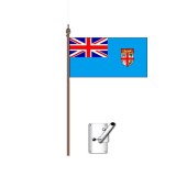 Fiji Flag (with crest) Bracket and Pole Kit