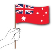 Red Ensign Handwaver  Hand Flag