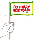 Go For It Australia Hand Flag Handwaver