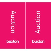 Buxton Pink Auction Flag 600mm x 1100mm