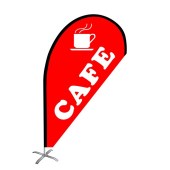 Cafe small teardrop flag kit