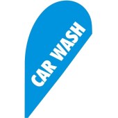 Car Wash Small Tear Drop Flag