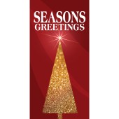 Christmas Flag Red Seasons Greetings Tree (101)