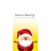 Christmas Flag Yellow with Santa (69)