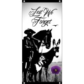 Lest We Forget Animals Vertical Flag Eyelet Finish