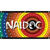 NAIDOC Flag with Eyelet finish