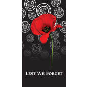 Lest We Forget First Nations Poppy Vertical Flag 900 x 1800mm