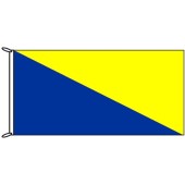 Royal Blue and Yellow Flag