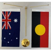 Australian Aboriginal Metal Base Desk Set