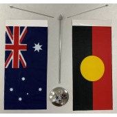 Australian Aboriginal Metal Base Desk Set