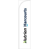 Nutrien Harcourts 2020 White Feather Flag