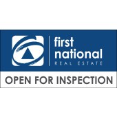 First National Reverse Logo Open Inspection