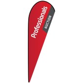 Professionals Auction Teardrop Flag