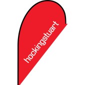 Hockingstuart Small Teardrop Flag 900mm x 3100mm