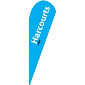 Harcourts Medium Teardrop Cyan