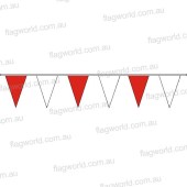 Pennant Bunting Red & White