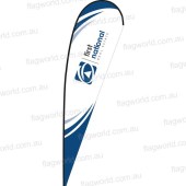 First National Medium Teardrop Corporate Flag