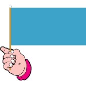 Mid Blue Hand Flag Handwaver