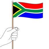 South Africa Hand Flag Handwaver