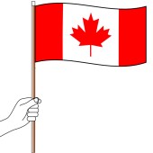 Canada Large Hand Flag Handwaver