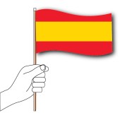 Spain Hand Flag Handwaver Flag