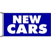 New Cars Flag Blue