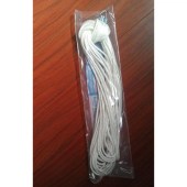 Packet of rope with splice clips