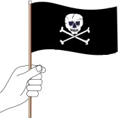 Pirate Handwaver Flag