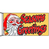 Seasons Greetings Flag (yellow background)