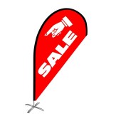 Sale Small Red Teardrop Flag Kit