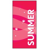 Summer Flag Pink Swirls 900mm x 1800mm (Knitted)