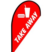 Take Away Small Teardrop Flag