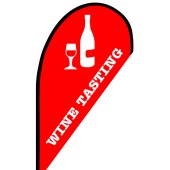 Wine Tasting Small Teardrop Flag