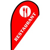 Restaurant Small Teardrop Flag