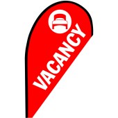 Vacancy Small Teardrop Flag