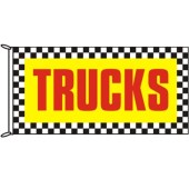 Trucks Chequered Border Flag