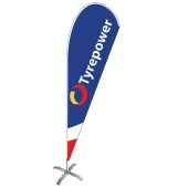 Tyrepower medium teardrop flag