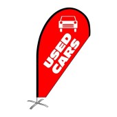 Used Cars Red Small Teardrop Flag Kit