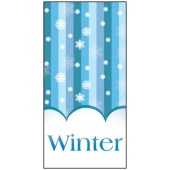 Winter Vertical Stripes  Flag 900mm x 1800mm (Knitted)