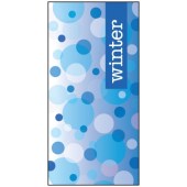 Winter Blue Dots Flag 900mm x 1800mm (Knitted)