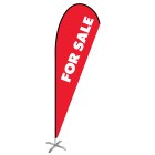 For Sale Medium Red Teardrop Flag Kit