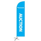 Harcourts Cyan Auction Medium Feather Flag Kit