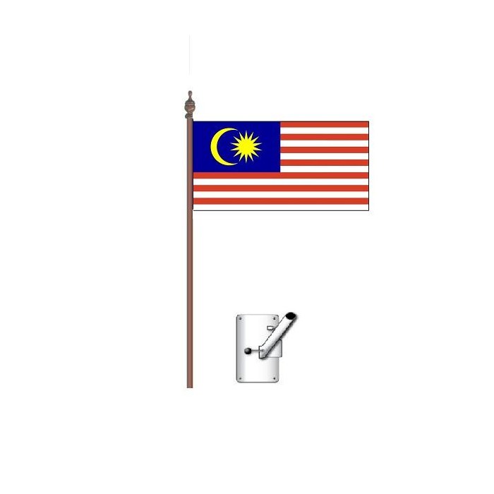 Malaysia Flag Bracket and Pole Kit