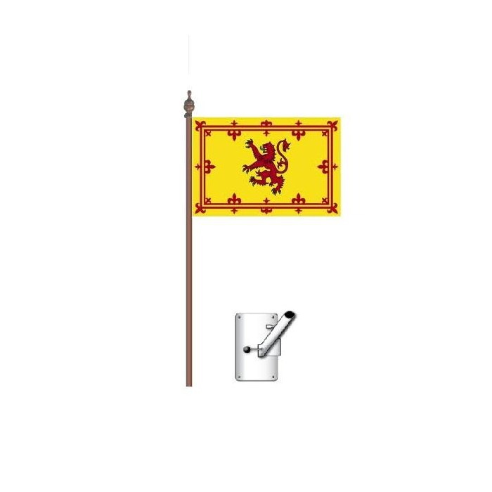 Scottish Rampant Lion Bracket and Pole Kit