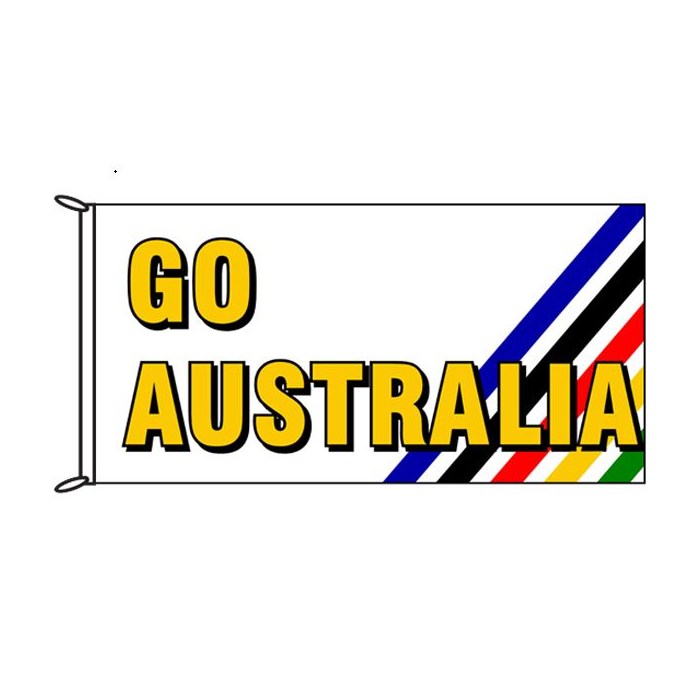 Go Australia (Stripes) Flag