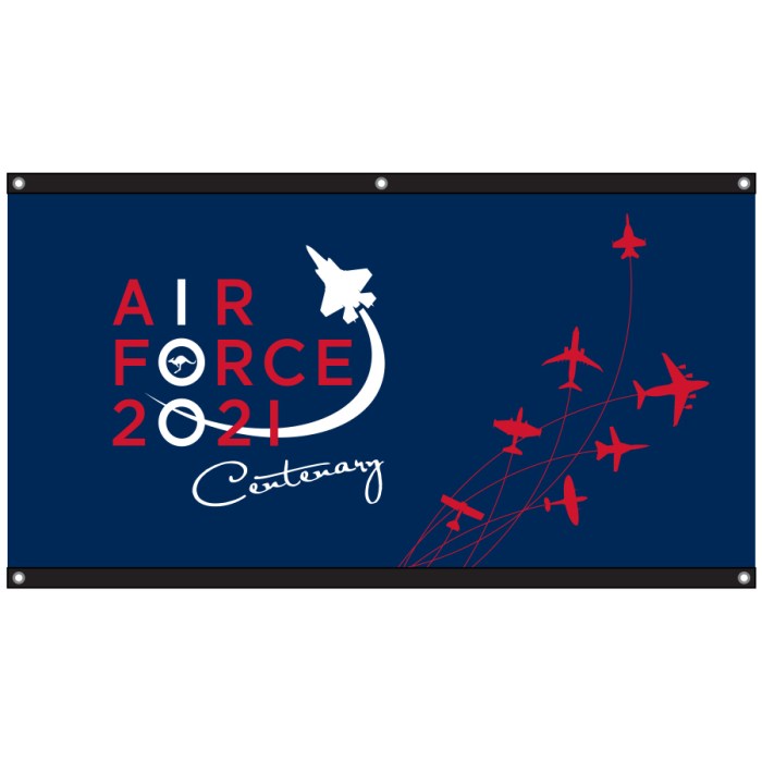 Air Force Centenary Dark Blue Eyelet Flag