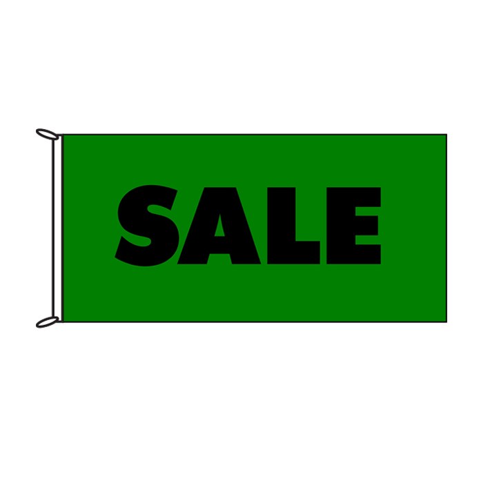 Sale Flag Green