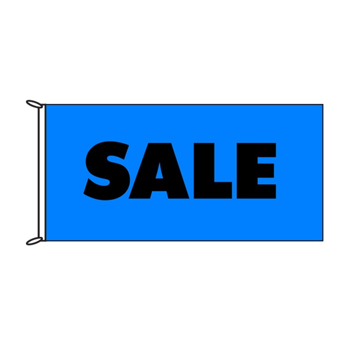 Sale Flag Blue