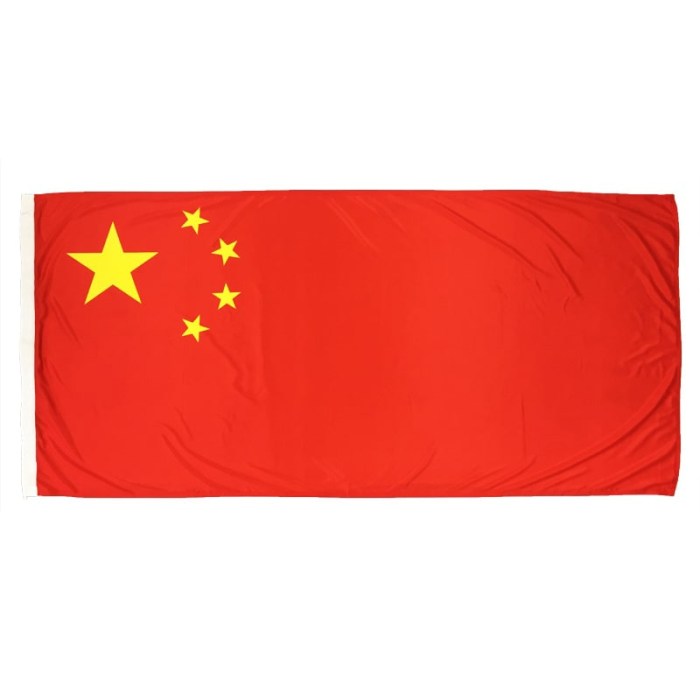 China Flag 1800mm x 900mm (Fully Sewn,Vertical Sleeve)